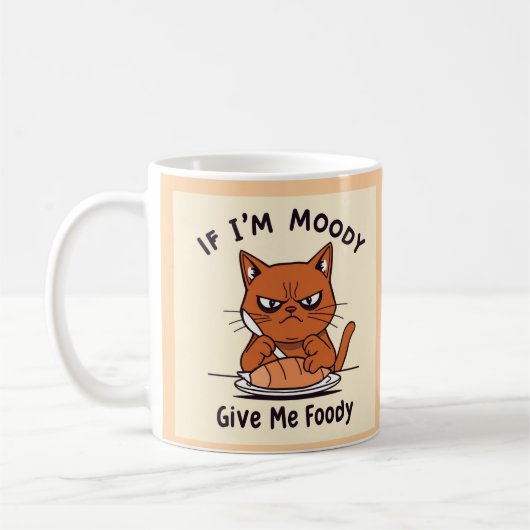 Cute chat design mug (Gauche)
