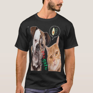 Cute Chat et chien avogato Classic TShirt