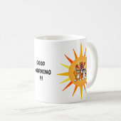 Cute chat et chien caricature Mug (Devant droit)