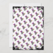 Cute chat et hibou Invitation à la fête d'Hallowee (Dos)