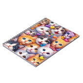 Cute Chat fait face au Carnet spiral (Côté gauche)