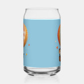 Cute Chat Hot Air Balloon Whimsical Art (Gauche)