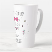 Cute chat Latte Mug (Angle droit)