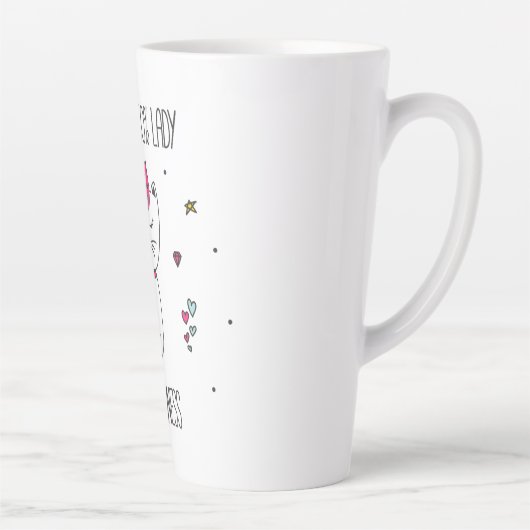 Cute chat Latte Mug (Droite)