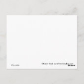 Cute chat manger carte postale petit-déjeuner (Dos)