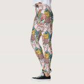 Cute Chat Motif Leggings (Gauche)