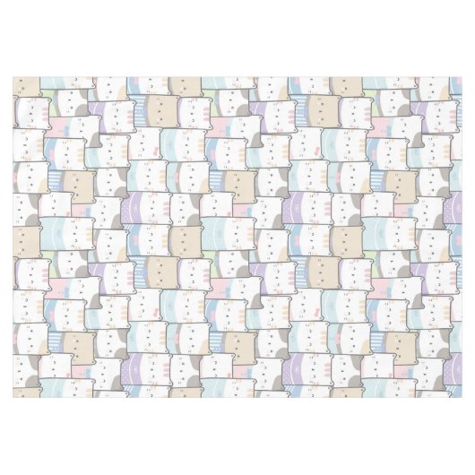 Cute Chat Motif nappe (Devant (Horizontal))