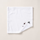 Cute chat noir et Jack-o-lanterne (Gant de toilette)