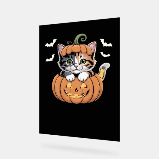 Cute chaton Halloween dans un T-shirt classique Ci (Angle)