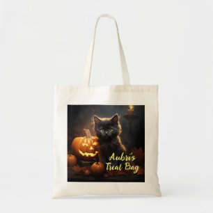 Cute chatons avec Sac fourre-tout Citrouille