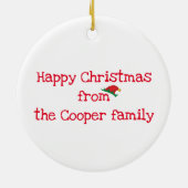 Cute chatons personnalisées ornement d'arbre de No (Dos)