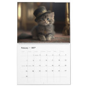 Cute Chats Avec Calendrier Casquette Cool (Feb 2027)