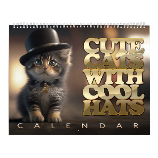 Cute Chats Avec Calendrier Casquette Cool (Protection)