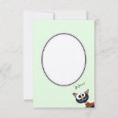 Cute chats colorés carte de remerciements (Dos)