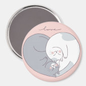 Cute Chats En Aimant Magnet (Recto/Verso)
