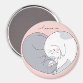 Cute Chats En Aimant Magnet (Recto/Verso)