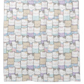 Cute Chats et Cupcakes Douche rideau (Devant)