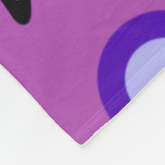 Cute Chats Motif en Violet Grosse couverture en po (Coin)