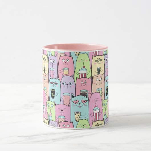 Cute chats Mug (Centre)