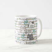 Cute chatte Mug - Jouer des chatons avec du fil (Devant droit)