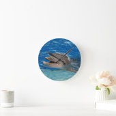 Cute Chattering Dolphin Ronde Klok (Huis)