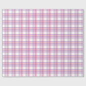 Cute Checkerling Pattern of Red Paars Violet Cadeaupapier (Vlak)