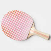 Cute Checkerset Pink Oranje Summer Tafeltennisbatje (Zijkant)