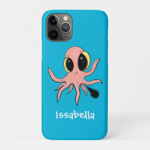 Cute, cheeky baby octopus cartoon iPhone 11 pro hoesje