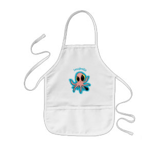 Cute, cheeky baby octopus cartoon kinder schort