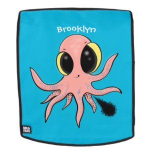 Cute, cheeky baby octopus cartoon rugtassen