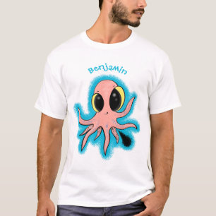 Cute, cheeky baby octopus cartoon t-shirt