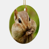 Cute Cheeky Chipmunk Keramisch Ornament (Rechts)