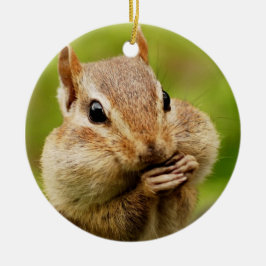 Cute Cheeky Chipmunk Keramisch Ornament