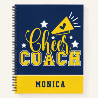 Cute Cheer Coach - Gepersonaliseerd Koninklijk Bla Notitieboek