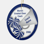 Cute Cheer Coach Gift Ideas PERSONALIZED Keramisch Ornament (Links)