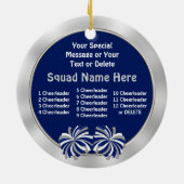 Cute Cheer Coach Gift Ideas PERSONALIZED Keramisch Ornament (Achterkant)
