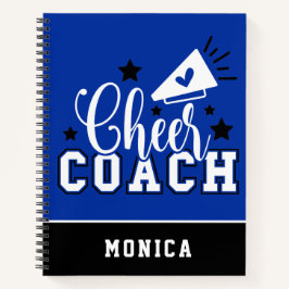 Cute Cheer Coach - Speciaal blauw en zwart Notitieboek