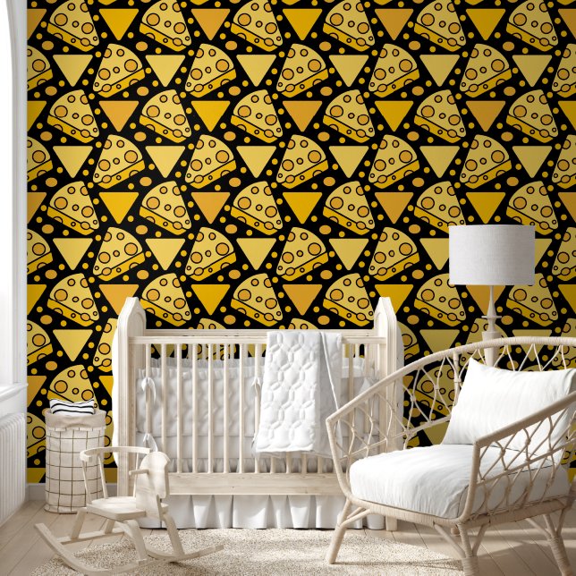 Cute Cheese Pattern Behang (Kinderen)