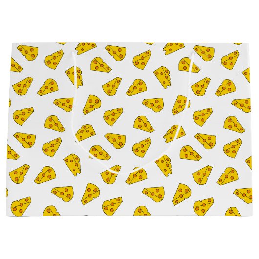 Cute Cheese Pattern Groot Cadeauzakje (Voorkant)