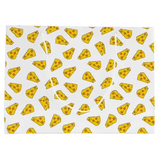 Cute Cheese Pattern Groot Cadeauzakje (Achterkant)