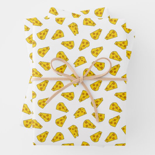 Cute Cheese Pattern Inpakpapier Vel (In situ)