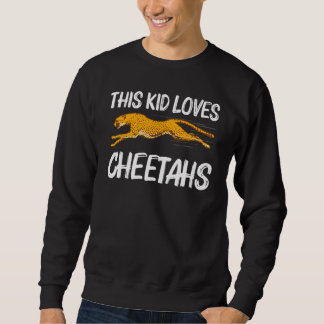 Cute Cheetah For Kids Boys African Safari Wildlife Trui