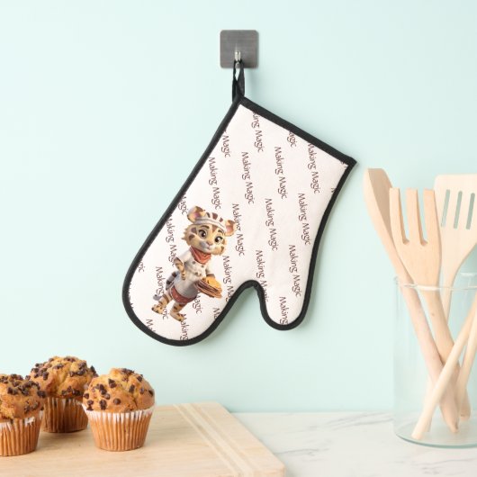 Cute Chef Animal Tiger Faire La Magie (In situ (suspendu))