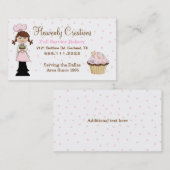 Cute Chef Bakery Cupcake Visitekaartje (Voorkant / Achterkant)