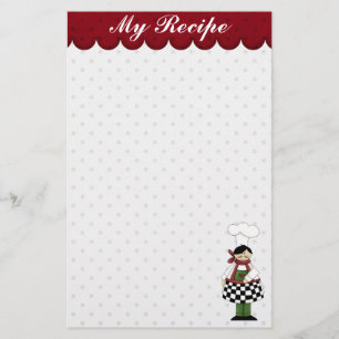 Cute Chef Stationery Briefpapier