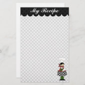 Cute Chef Stationery Briefpapier (Voorkant / Achterkant)