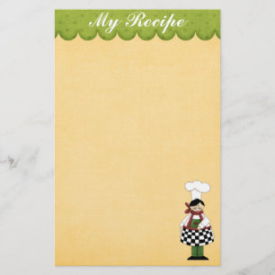 Cute Chef Stationery Briefpapier