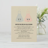 Cute Chemistry Wedding Invite Vertical Kaart (Staand voorkant)