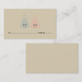 Cute Chemistry Wedding Place Kards Plaatskaartje (Voorkant / Achterkant)