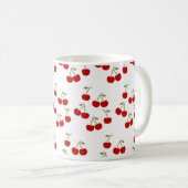 Cute Cherries Pattern Koffiemok (Voorkant rechts)